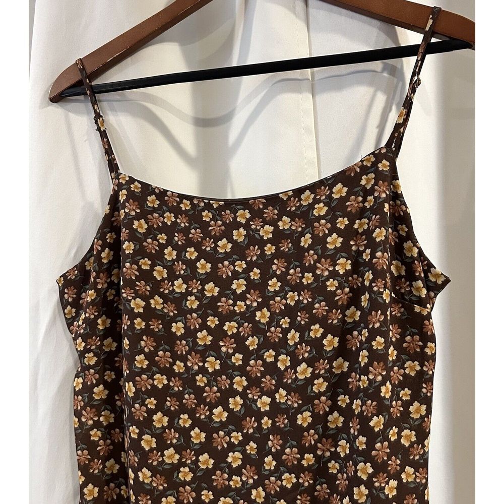 Sadie And Sage Brown Floral Patterned Dress Size Large - Picture 2 of 6